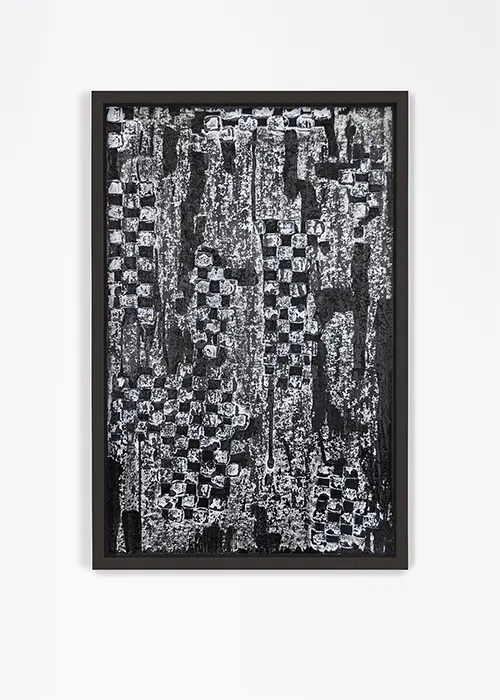Ryan Gerald Nelson, A Interstice B, Sumi ink, Flashe, and wax on archival paper
