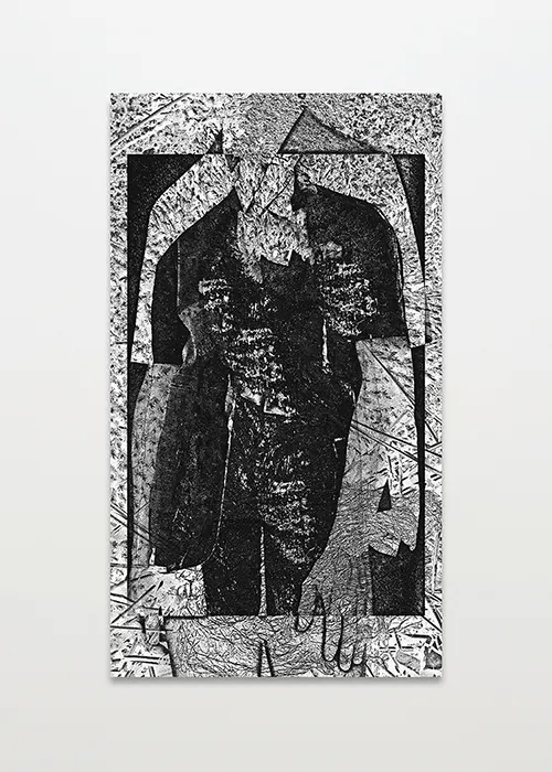 Ryan Gerald Nelson, Two-Bust, Dye sublimation ink on aluminum